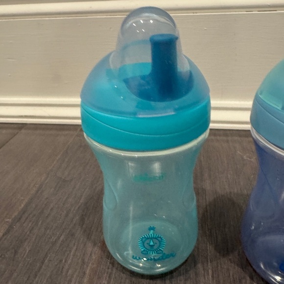 NWOT Chicco Infant Toddler Kids Sippy Cups - Aqua and Blue - Picture 2 of 3